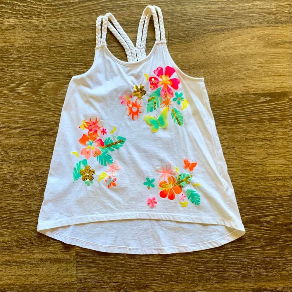Maggie & Zoe Floral Tank Top Sz 7-8